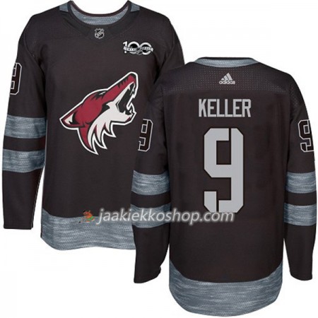 Miehille NHL Arizona Coyotes Pelipaita Clayton Keller 9 1917-2017 100th Anniversary Adidas Musta Authentic